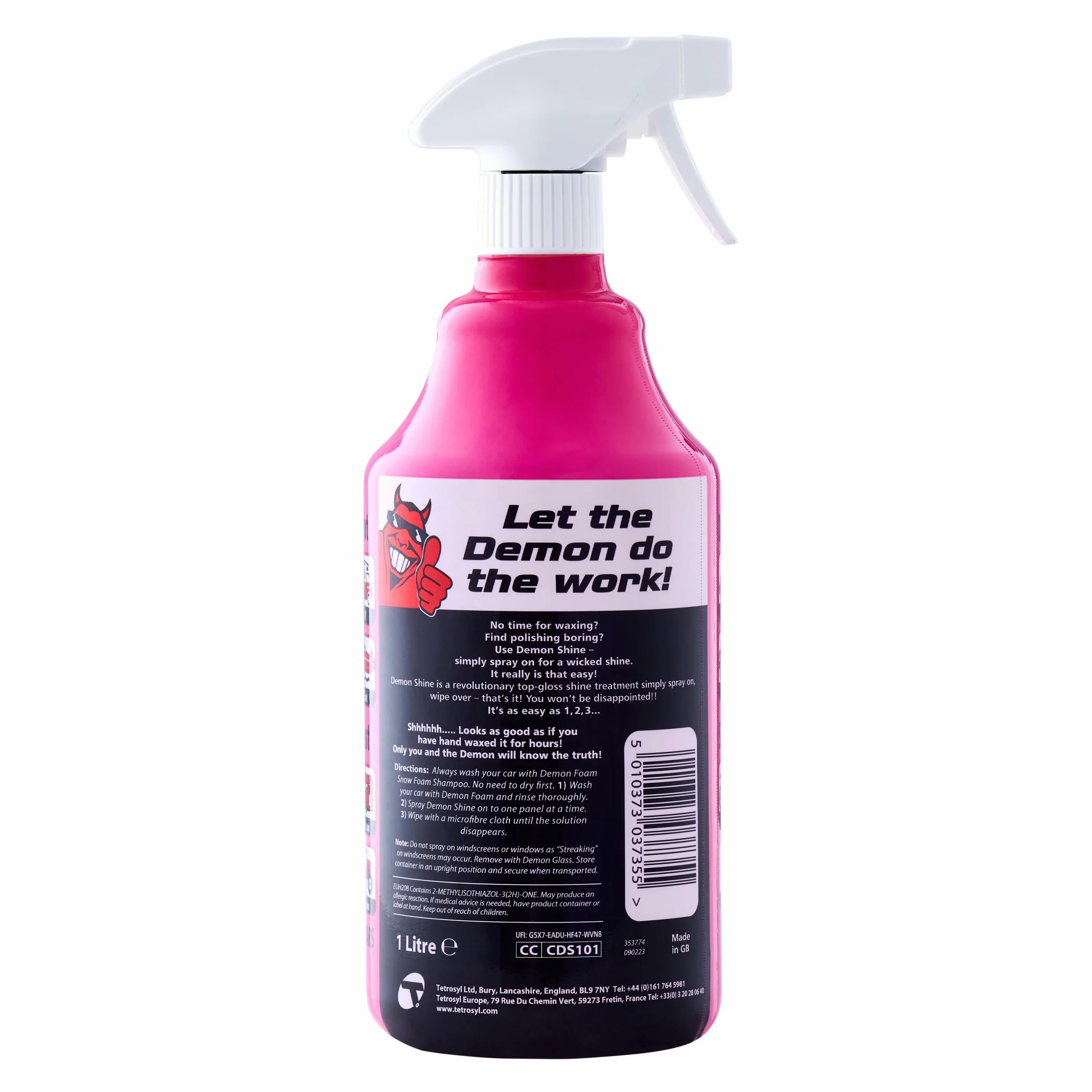 CarPlan Demon Shine Błyskawiczny spray nabłyszczający do samochodów 1 litr