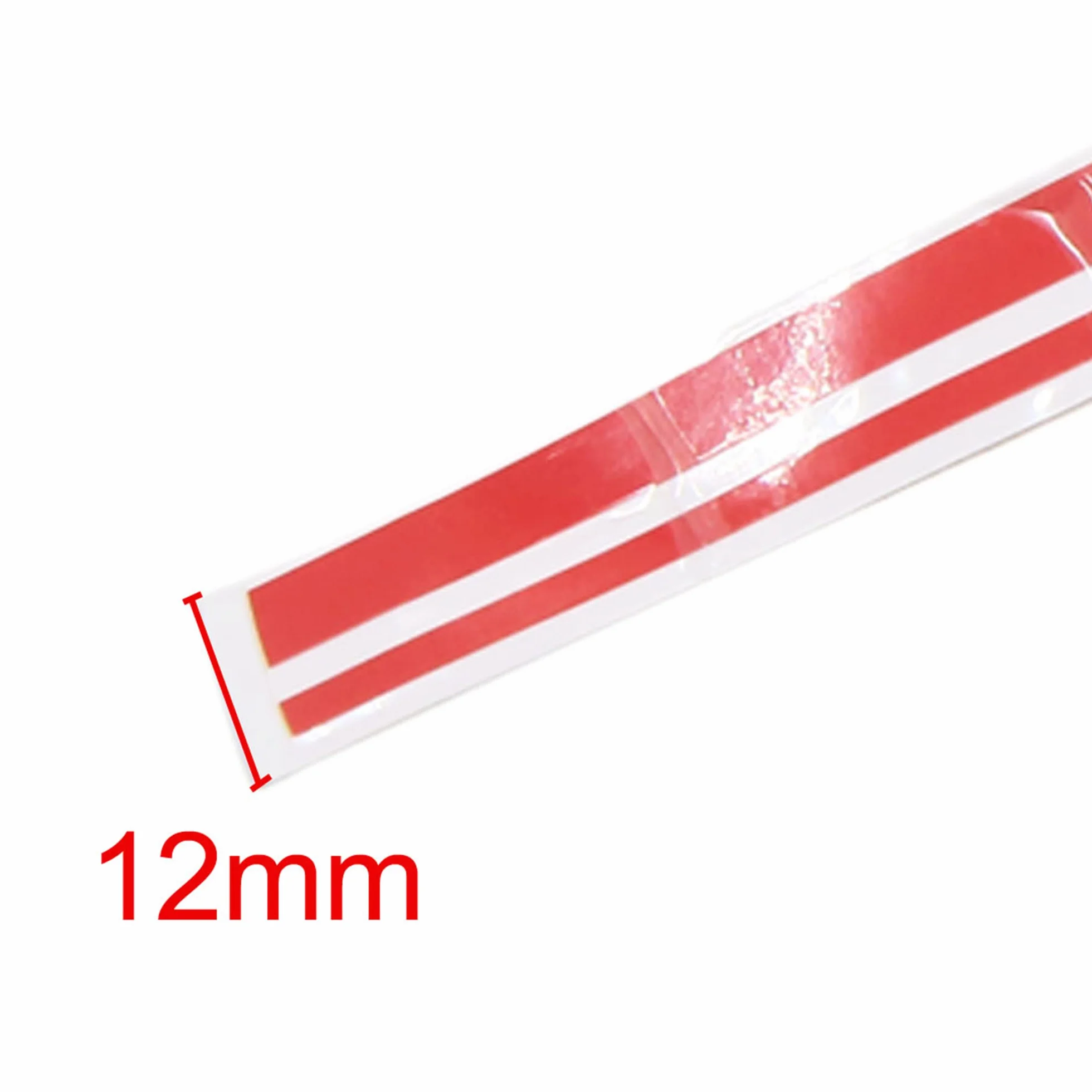 sourcing map 12 mm winylowe paski paski podwójna linia taśma samoprzylepna Auto Decal naklejka czerwona