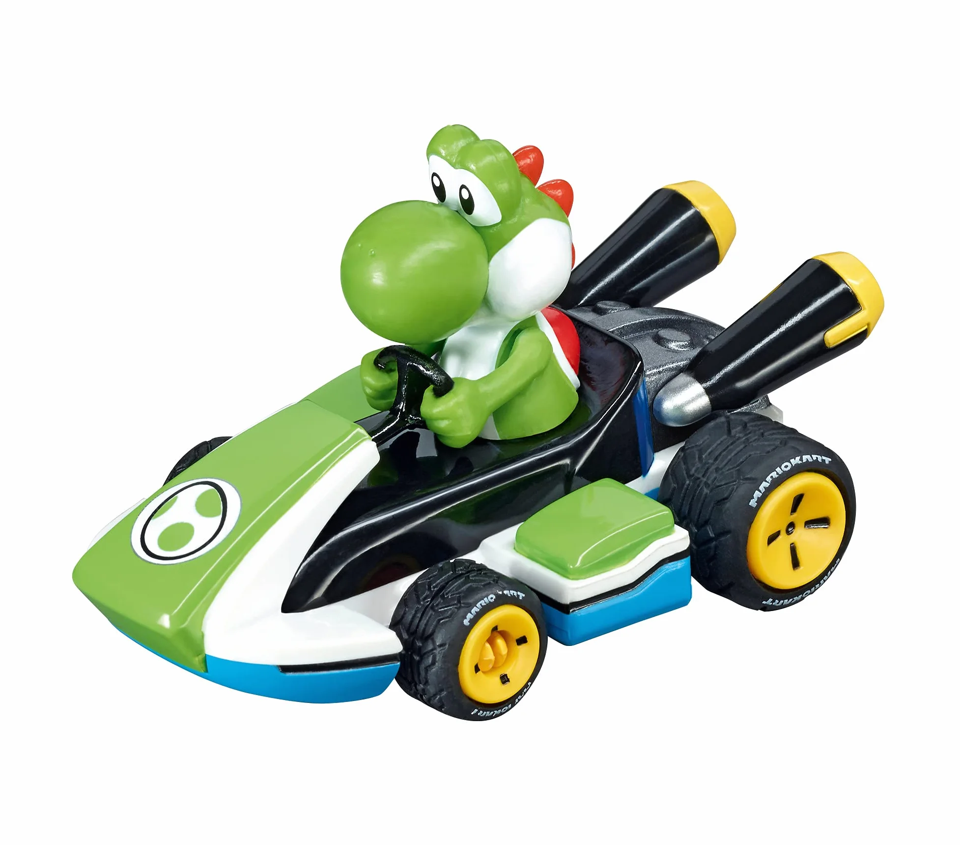 Carrera 20064035 Carrera GO!!! Mario Kart Yoshi tory wyścigowe i licencjonowane wyścigówki do 2 graczy dla chłopców i dziewcząt od 6 lat i dorosłych