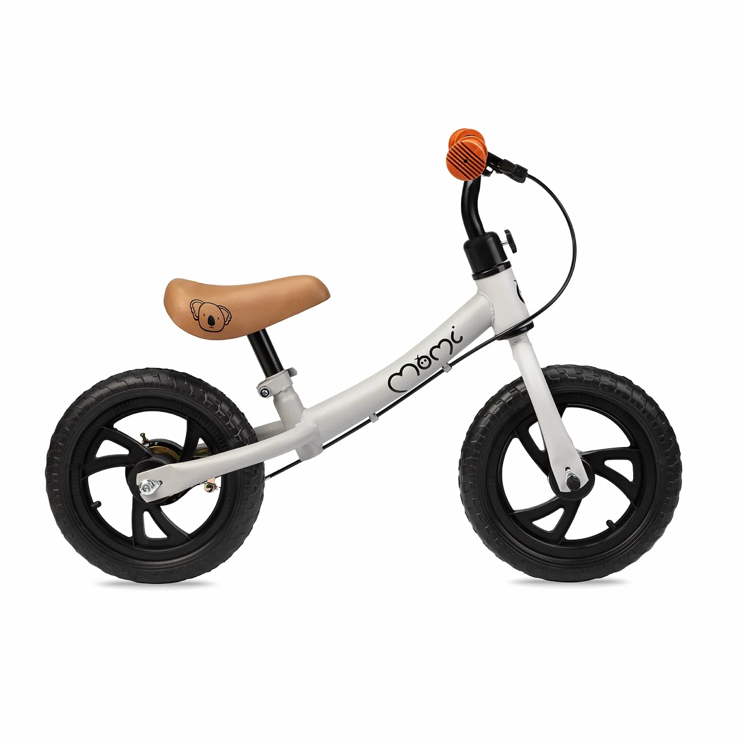 Momi BREKI rower dziecięcy dla dziewczynek i chłopców od 3 lat (maks. waga ciała 25 kg), stabilna, lekka rama metalowa 3 kg, regulowana wysokość siodełka z systemem Quick Release, odporne na przebicie