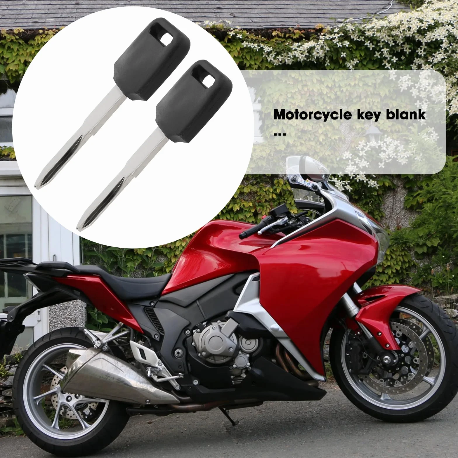 OTOTEC 2 szt. pusty klucz nieoszlifowany metalowy klucz motocykl kompatybilny z Honda CB VFR VTR XL XLR XRV XT GL 500 750 1300 CBR 1000 1100 900