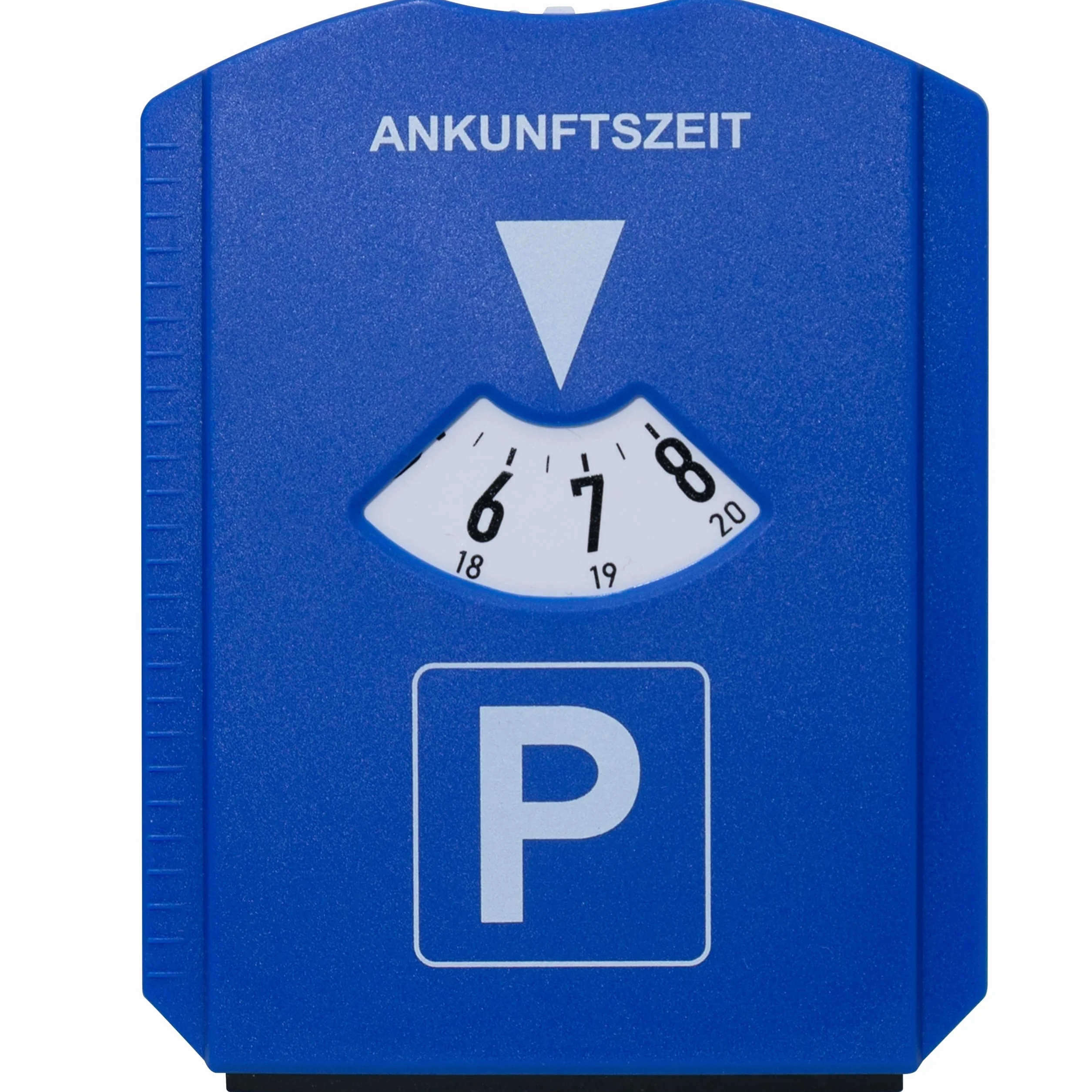BIGtec Tarcza parkingowa z skrobaczką do lodu, skrobaczka do pisania, miernik profilu opon, żeton do wózków zakupowych, żeton na zakupy, skrobaczka do śniegu, do samochodów osobowych i ciężarowych