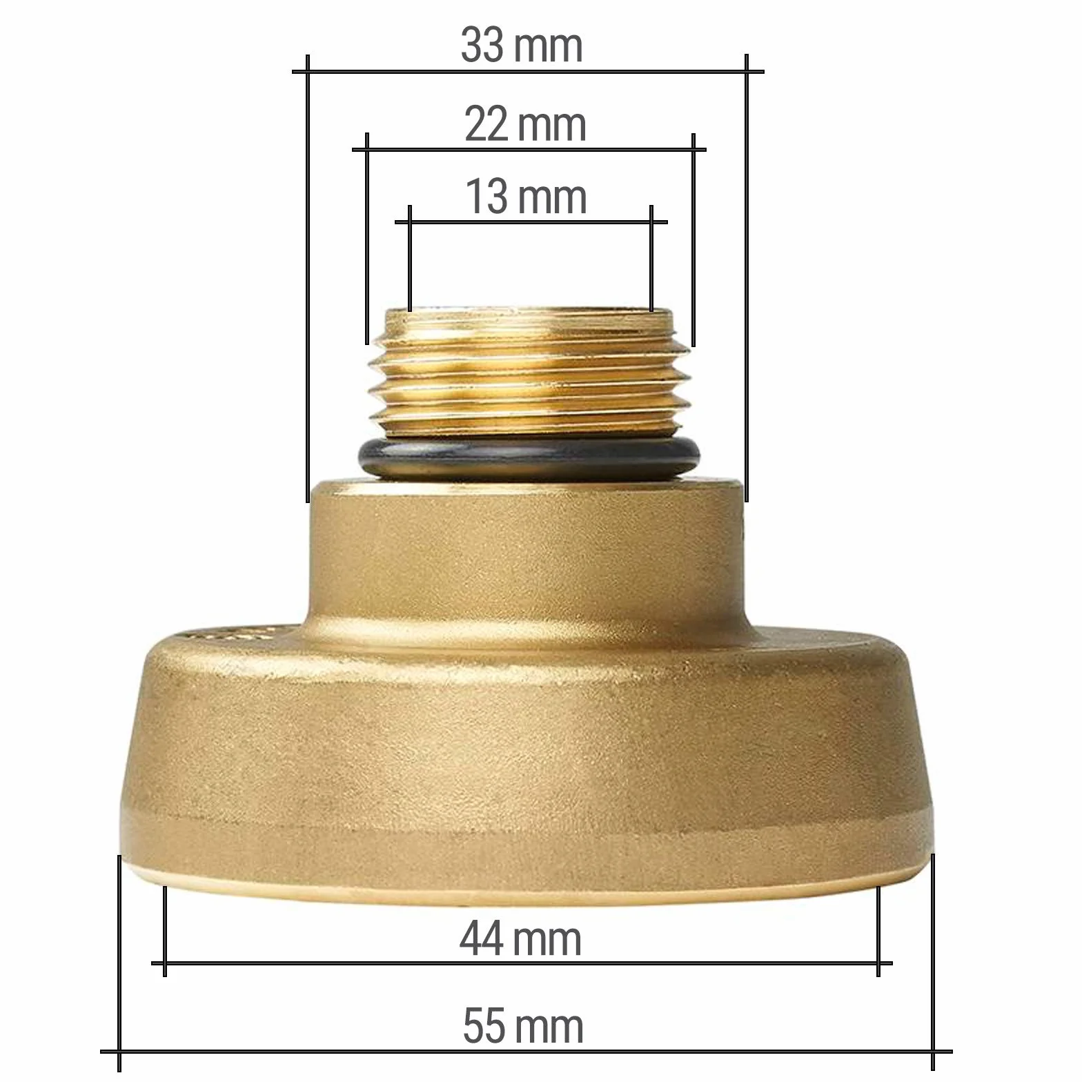 Adapter LPG Dish 22 mm mosiądz do autogazu PRO PLUS