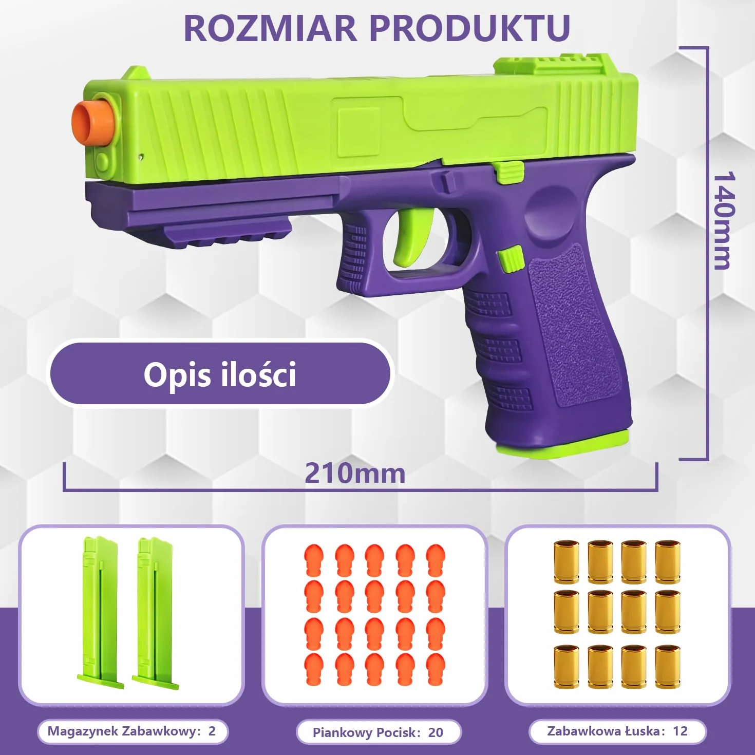 Zabawkowy pistolet, pistolet dla dzieci, zabawka z tworzywa sztucznego, zabawka, broń dla dzieci, Mechaniczny automatyczny pistolet do zabawek，pedagogiczna gra strzelanie