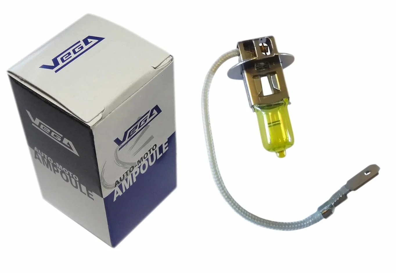 VEGA H3 55W PK22s żarówka 12V starożytna żółta