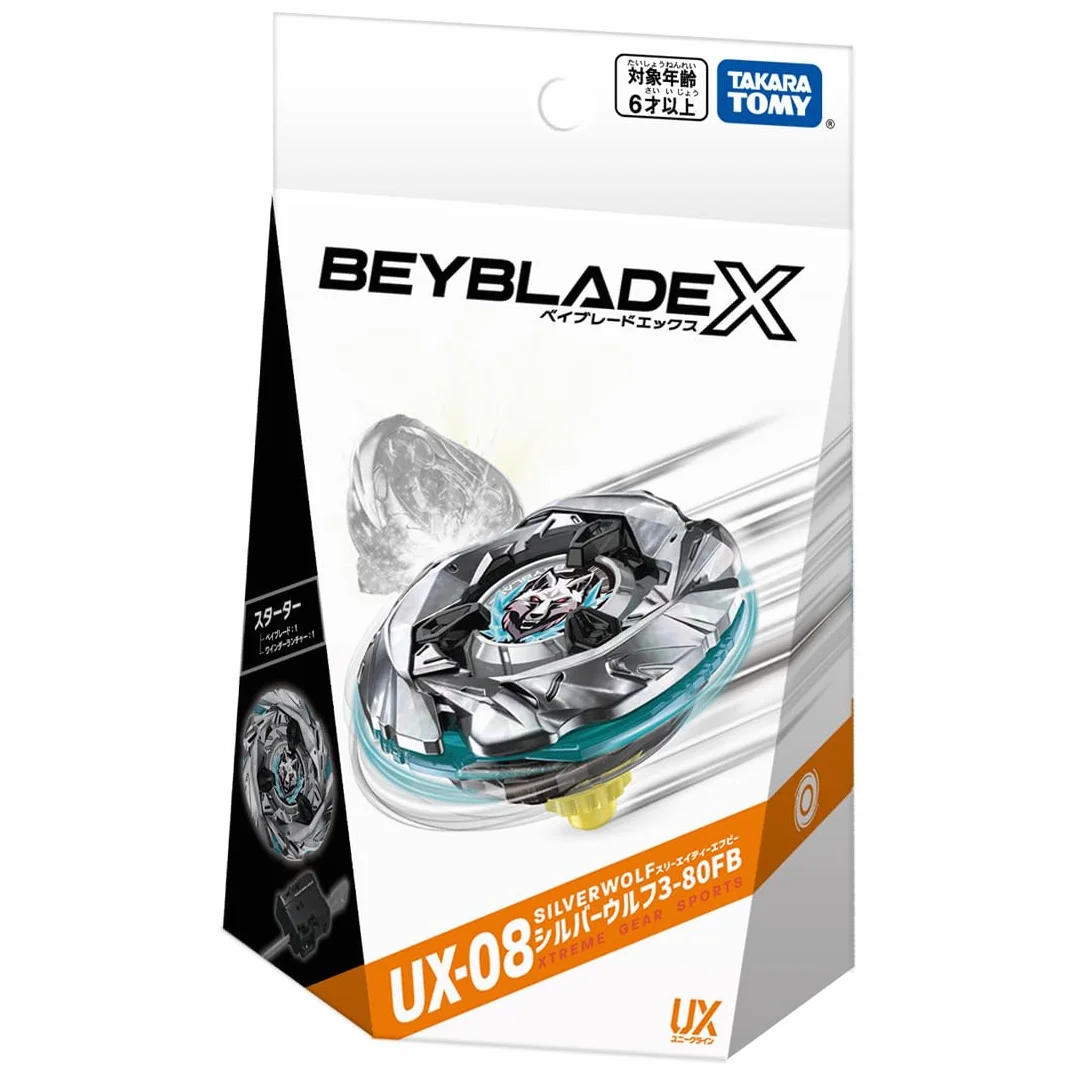 Beyblade X Beyblade X UX-08 Starter Silver Wolf 3-80FB