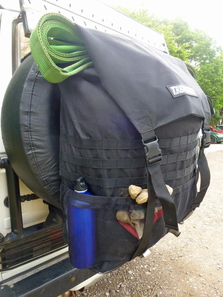 Trasharoo Worek na śmieci z zapasowymi oponami, czarny