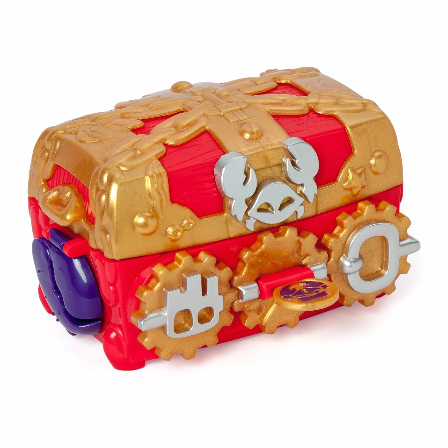 PIRATIX ADVENTURE WORLD Monster Treasure - skrzynia skarbów z ukrytym potworem w środku, w zestawie 1 skrzynia, 3 ekskluzywne piratix, 1 ekskluzywne skarby i 3 akcesoria