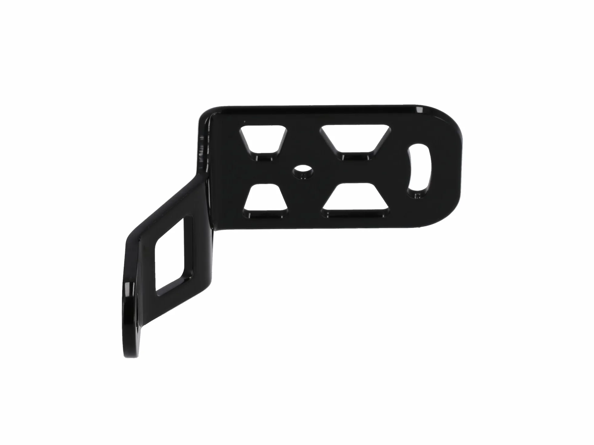 Uchwyt na tablice rejestracyjna ze stali nierdzewnej, czarny - dla Simson S50, S51, S70, KR51/2 Schwalbe, SR50, SR80