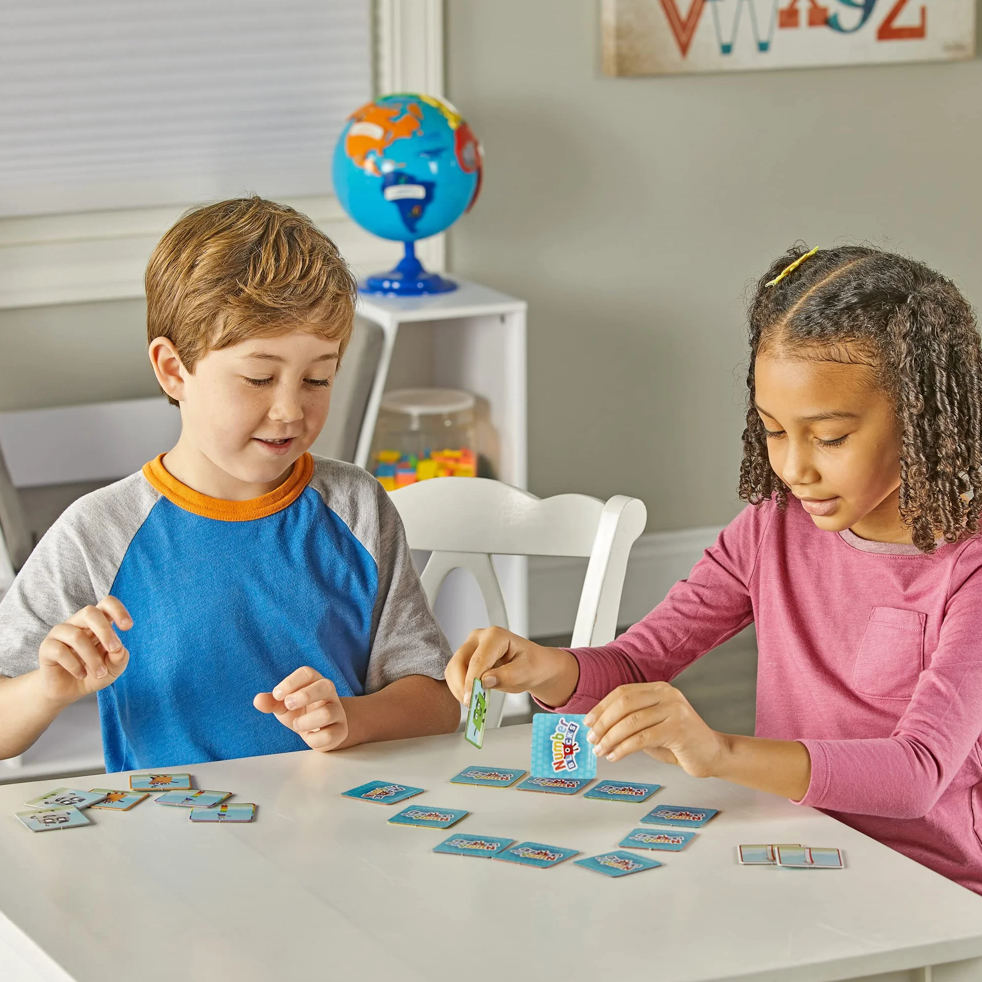 Learning Resources Gra pamięciowa Numberblocks, gra pamięciowa dla trzylatka, gra w dopasowywanie par dla dzieci od 3 lat, gra podróżna dla dzieci, dopasowywanie par na 4 sposoby, 80 elementów