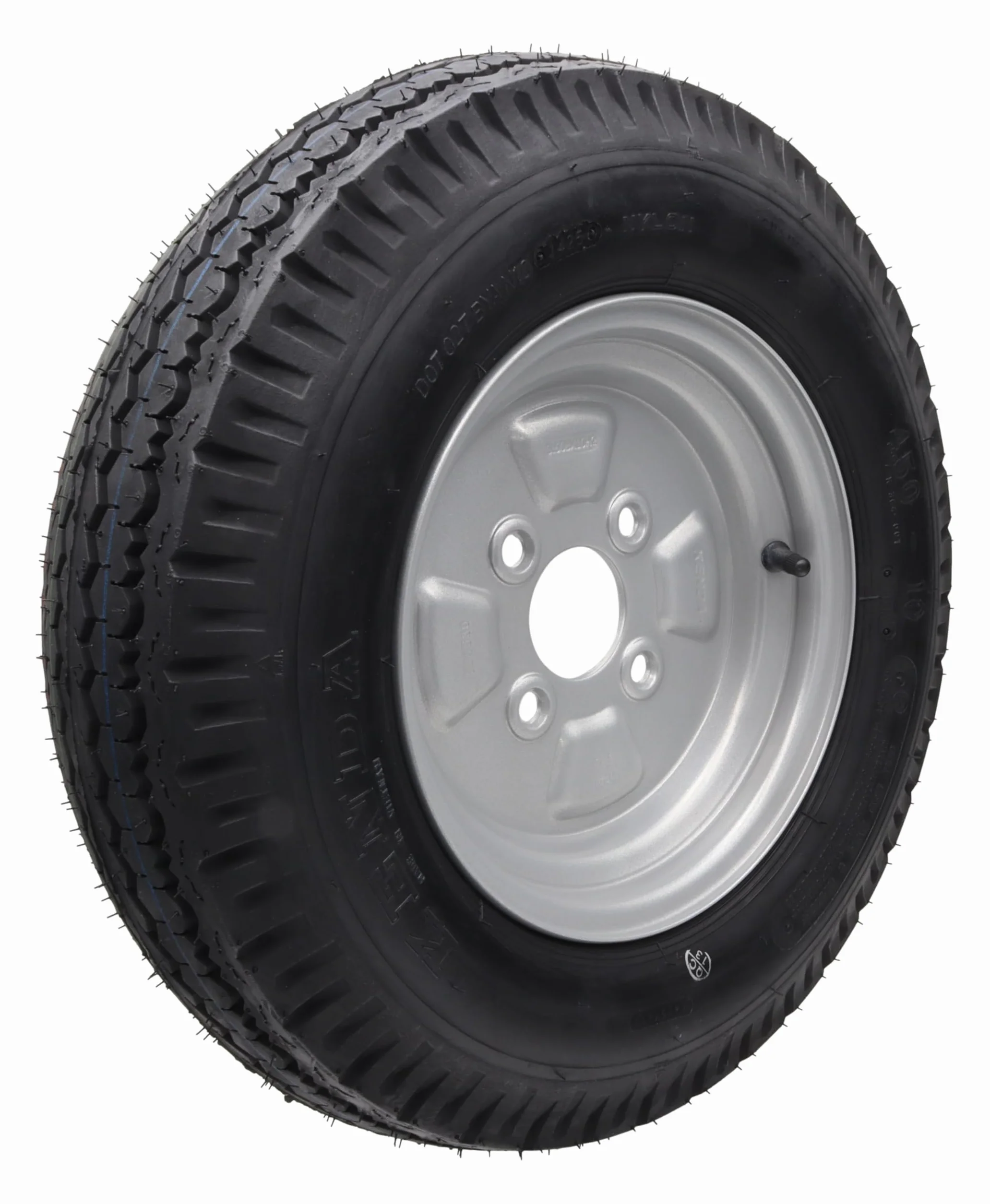 Kompletne koło z felgą 4.50-10 400kg 4x100 do przyczepki Stema