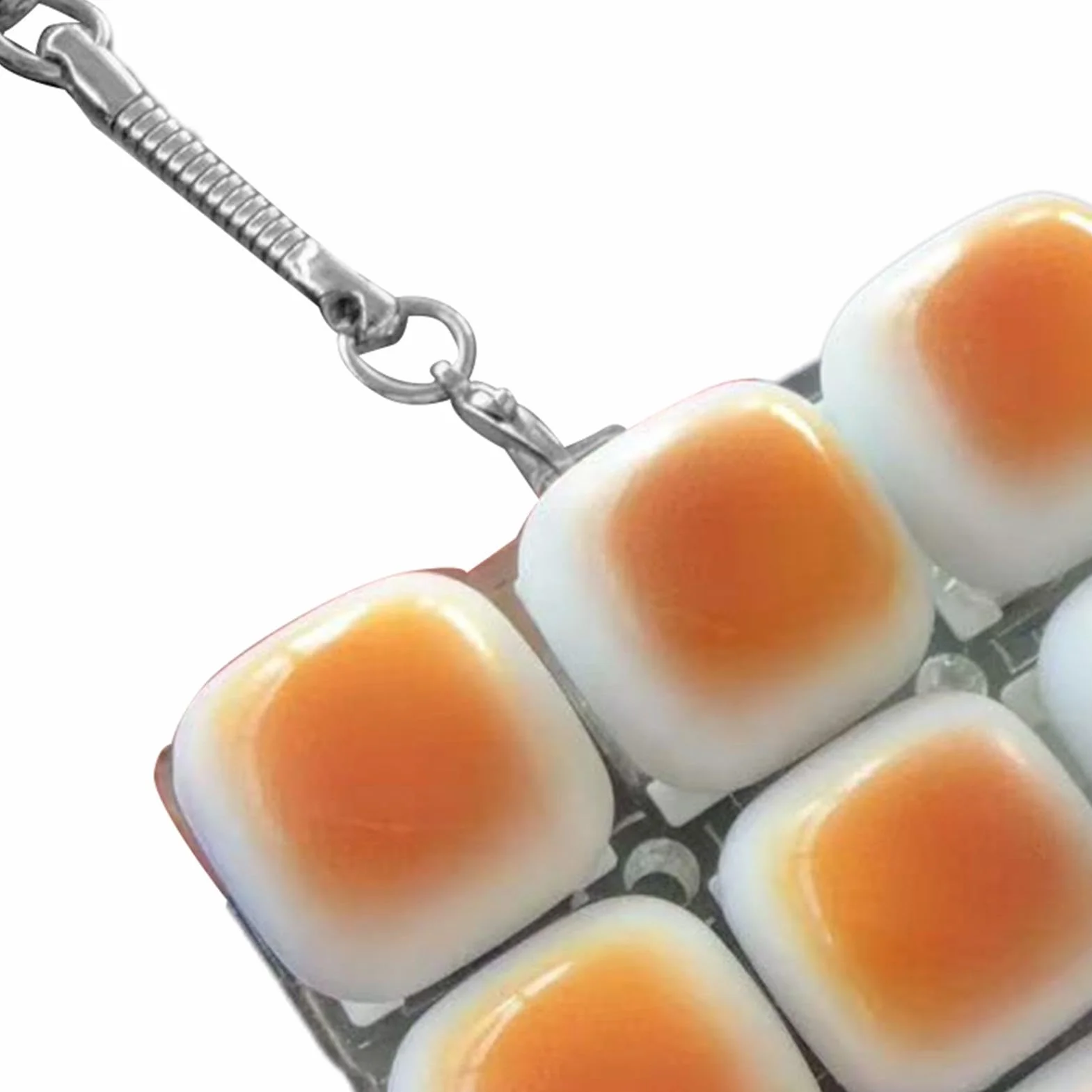 Keyboard Fidget, Fidget Keyboard, Bread Keyboards Fidgets, Anti-Stress Toy, Stress Relief Keychain, Portable Fun Play Bread Keyboards For Kids Teens Adults Programmers