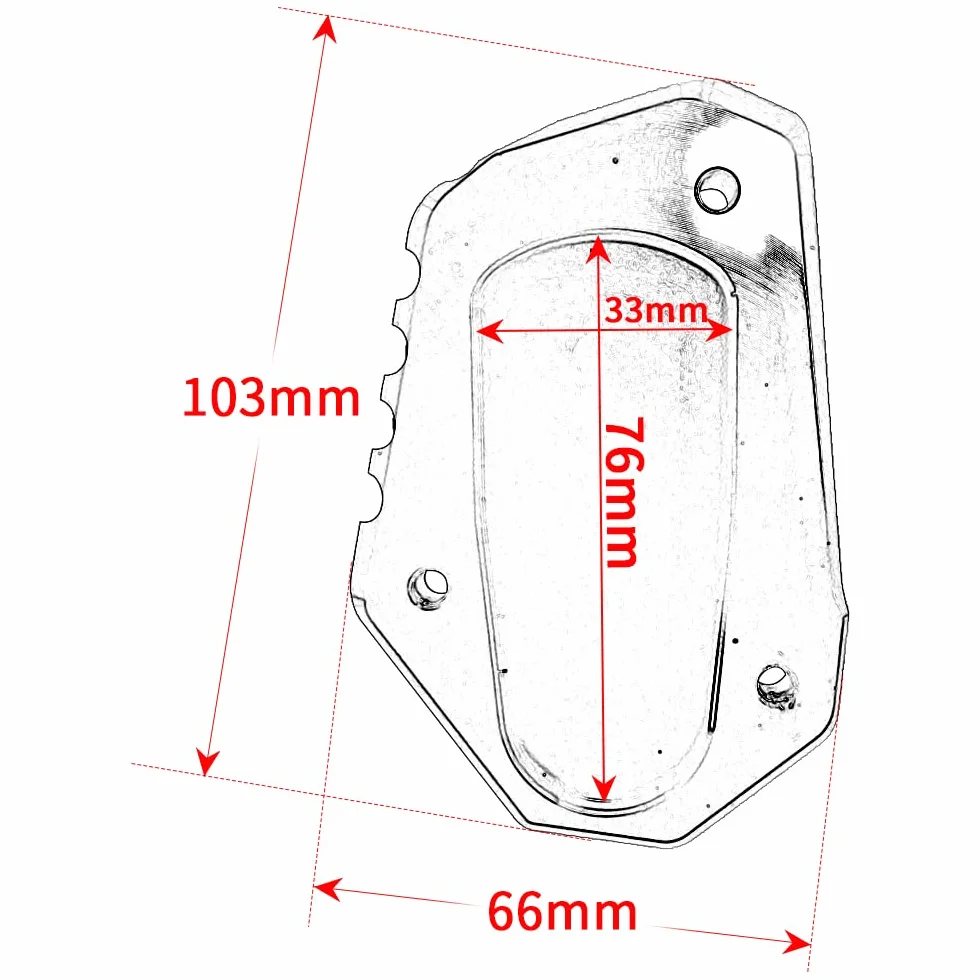 CNC wsparcie płyta przedłużająca stojak boczny do Suzuki GSX-S 1000GT 2022 niebieski