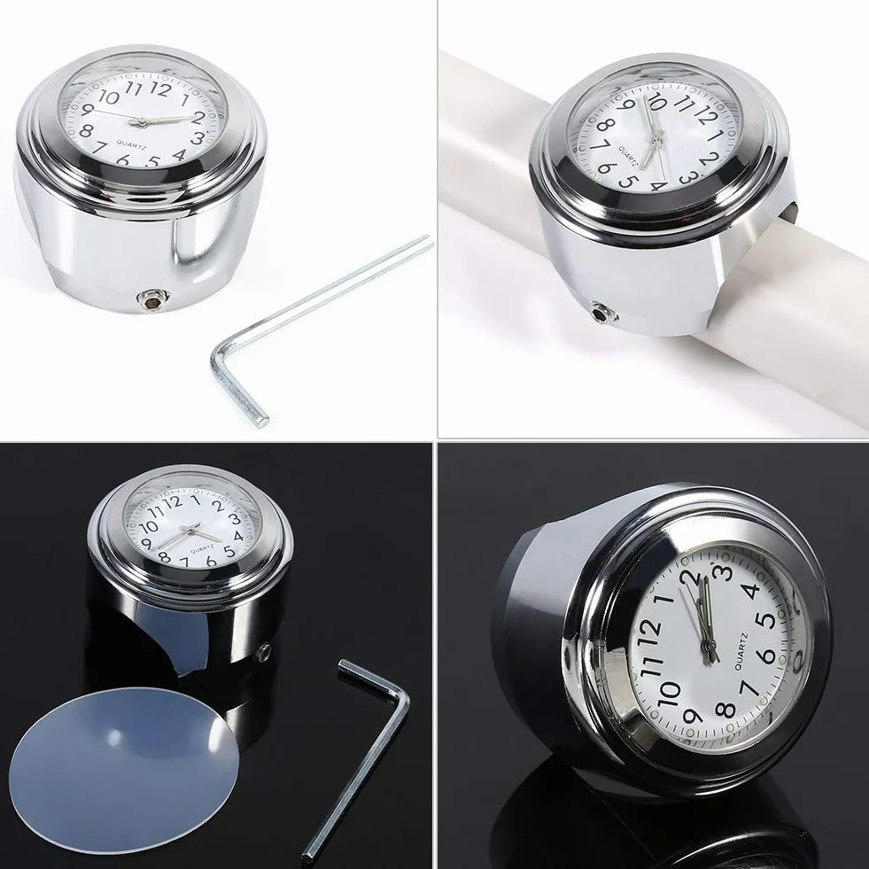 Uchwyt na Kierownicę do Zegarka Motocyklowego 7/8" 1" Tbest Biały