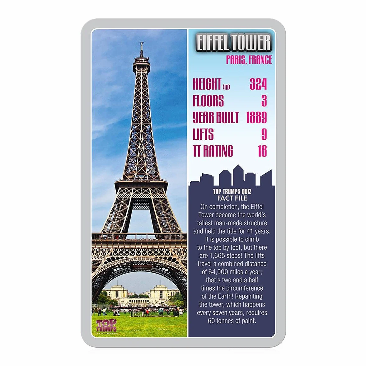 Top Trumps Skyscrapers Classics Card Game, poznaj fakty o Burdż Chalifa, The Shard i Empire State Building w tej edukacyjnej grze, prezentach i zabawkach dla chłopców i dziewcząt w wieku od 6 lat