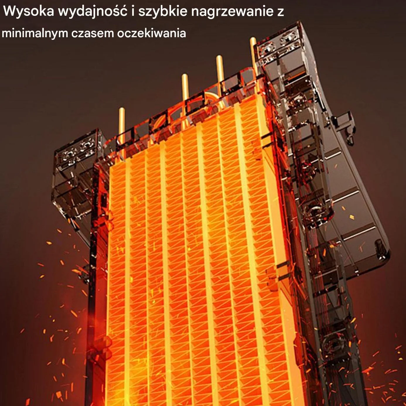 Grzejnik samochodowy 12V Szybkie podgrzewanie obrotem 360° przenośny do ciężarówki RV