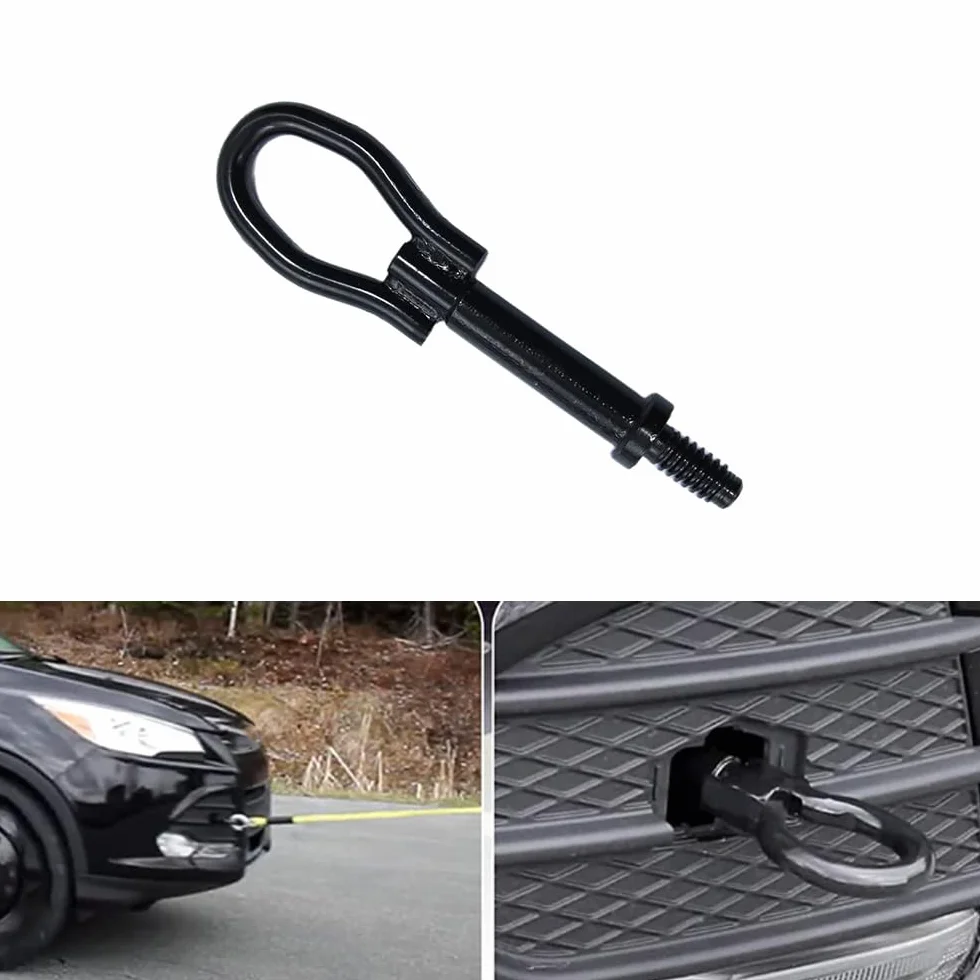 Baceyong Hak holowniczy przedni i tylny do przyczepy 6M2Z-17A954-A kompatybilny z Ford Escape Focus Fusion Mustang