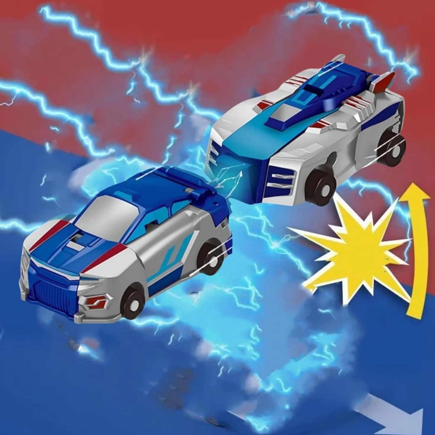Felly Dragon Transforming Robot samochodowy zabawki dla dzieci, automatyczne odkształcanie połączeń magnetycznych, zabawki samochodowe dla chłopców i dziewcząt w wieku 2, 3, 4, 5, 6, 7, 8 lat, dla