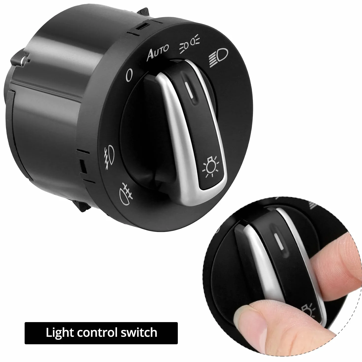 QWORK 6 sztuk Przełączniki kombinowane do samochodu przełączniki lusterek i okien kompatybilne z VW Golf 5/6 5ND959857 5ND941431B