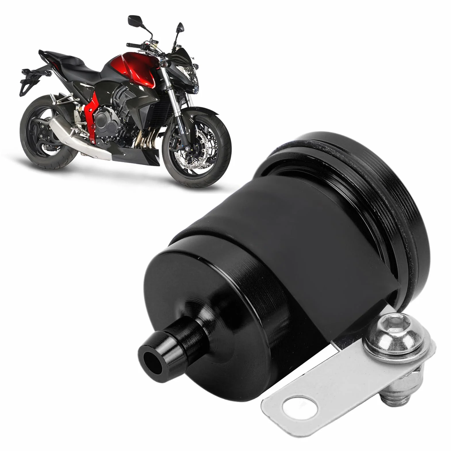 Zbiornik Płynu Hamulcowego Motocykla Uniwersalny Aluminiowy Cylinder Hamulcowy Kubek dla YZF R1 R3 R6 R25 R15 R125 600R 40ml Uniwersalny Zbiornik Płynu Hamulcowego Motocykla