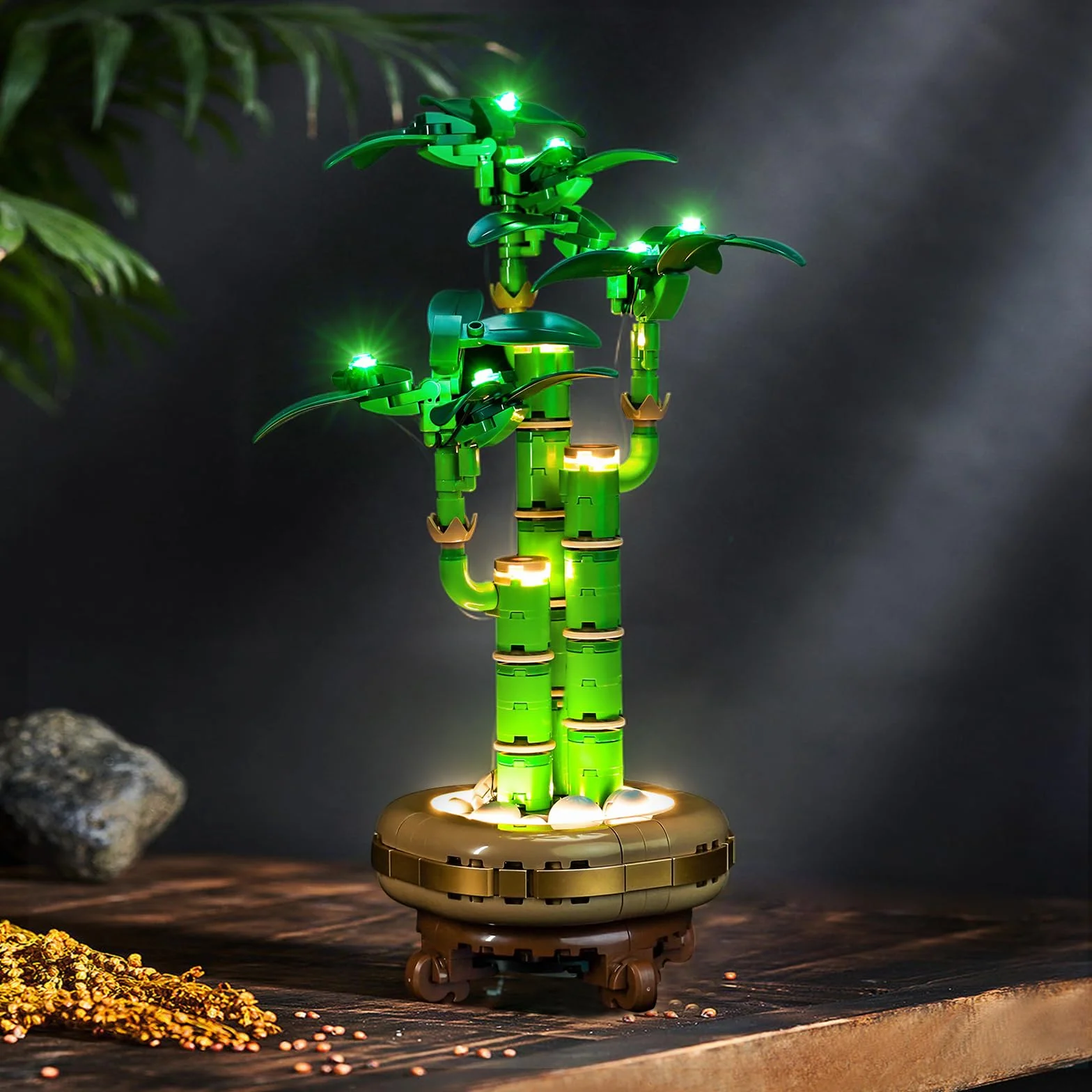 Zestaw świateł LED kompatybilny z Lego 10344 Lucky Bamboo Botanical Collection Set (nie jest to model), zestaw oświetlenia dekoracyjnego kompatybilny z Lucky Bamboo