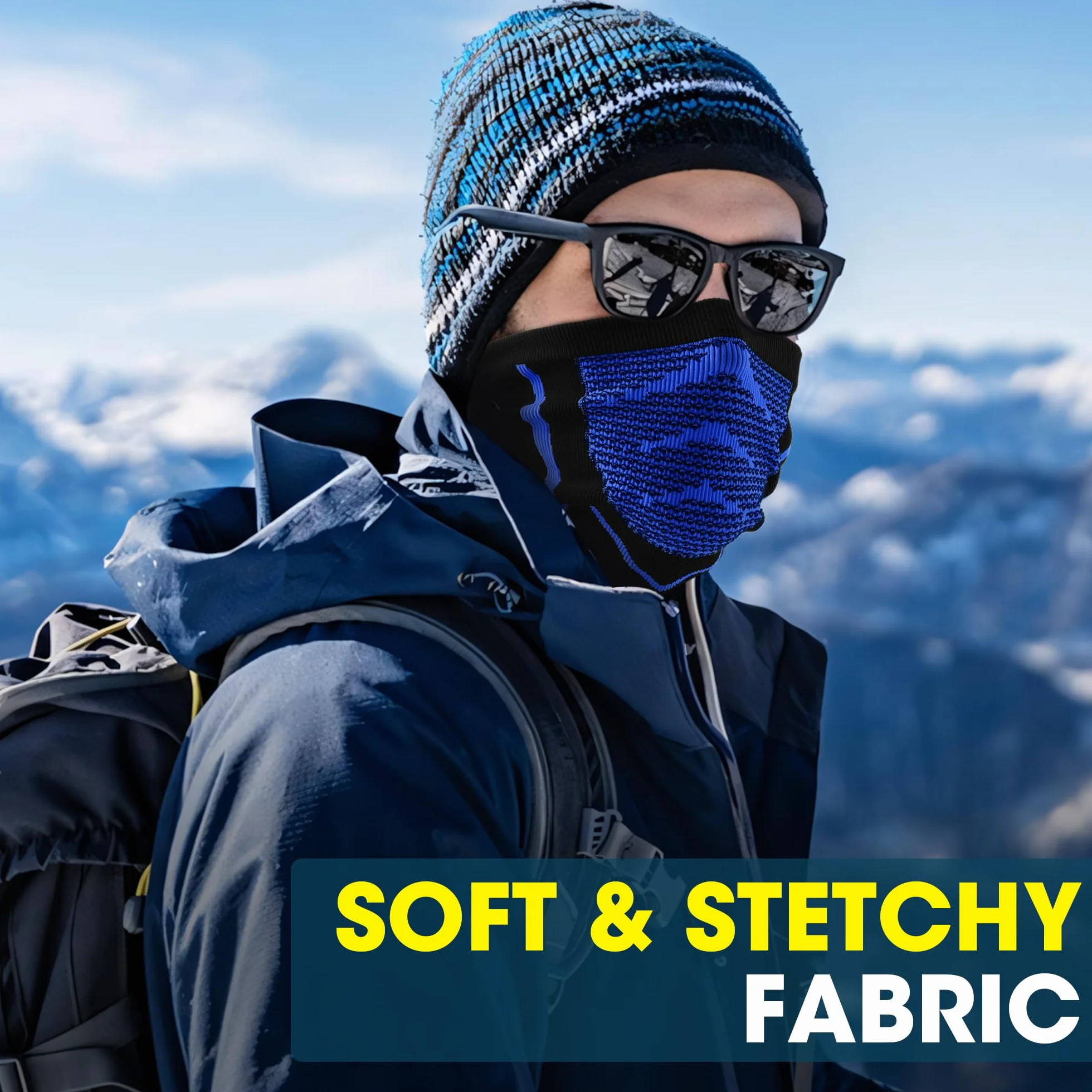Zimowy ocieplacz na szyję oddychająca maska na twarz na narty snowboard bieganie