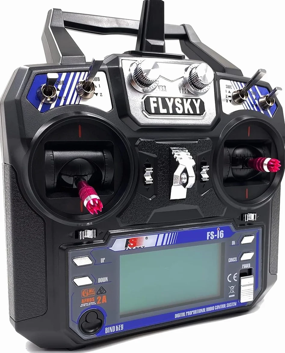 Flysky FS I6 AFHDS 2 A nadajnik radiowy 2,4 GHz, 6-kanałowy nadajnik + odbiornik FS IA6, system radiowy do samochodów wyścigowych RC, łodzi, helikopterów