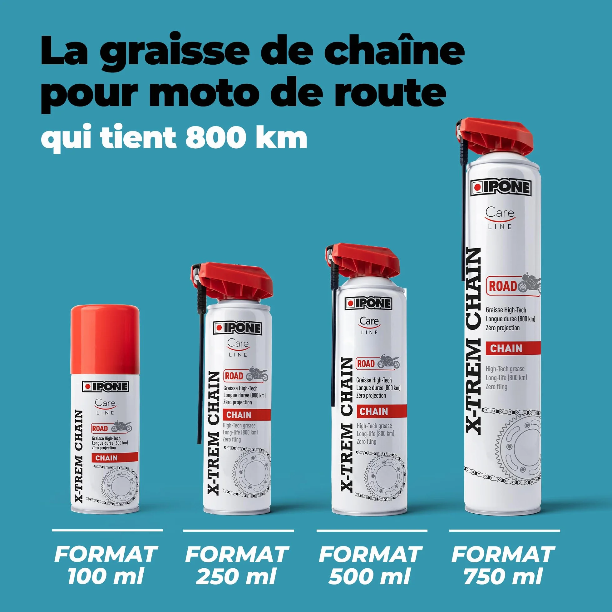 IPONE X-Trem Chain Road smar do łańcuchów motocyklowych 750 ml 800 km